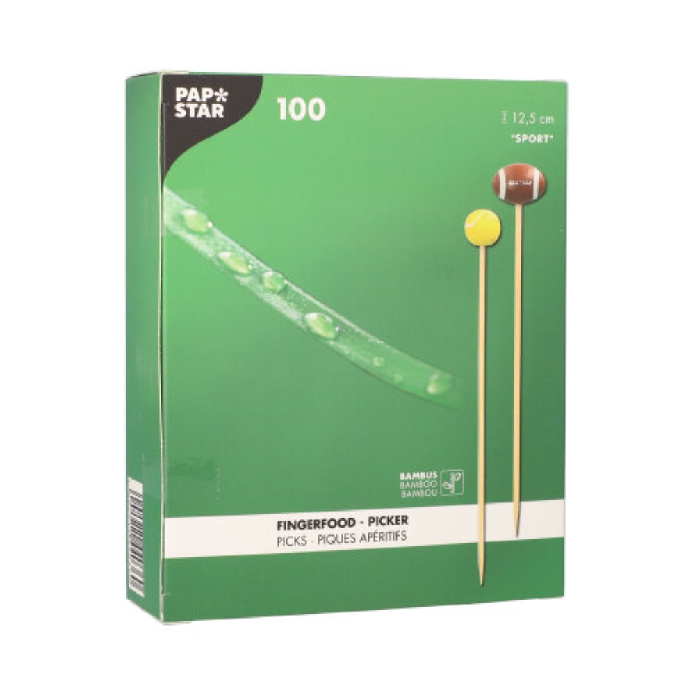 100 Fingerfood - Picker 12,5 cm "Sport"