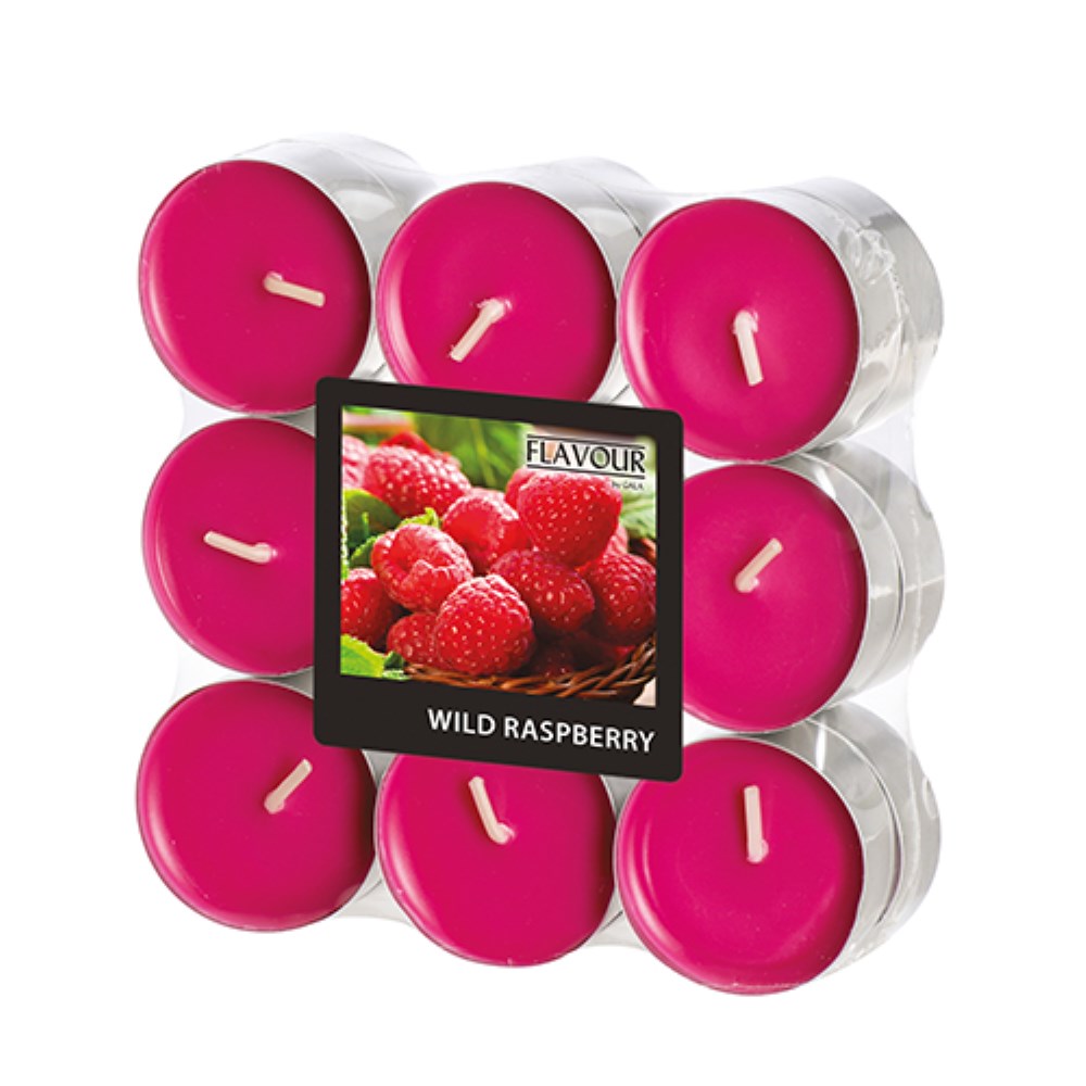18 "GALA" Duftlichte Ø 37,5 mm · 16,6 mm weinrot - Wild Raspberry