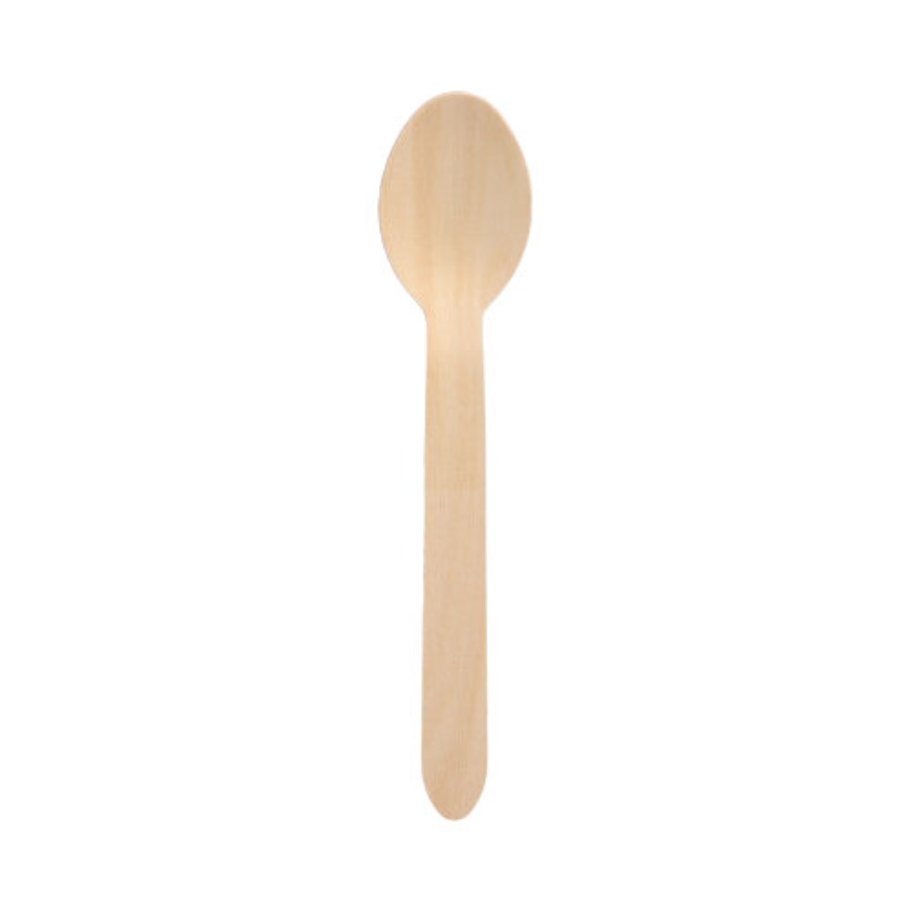 100 Löffel, Holz "pure" 15,7 cm
