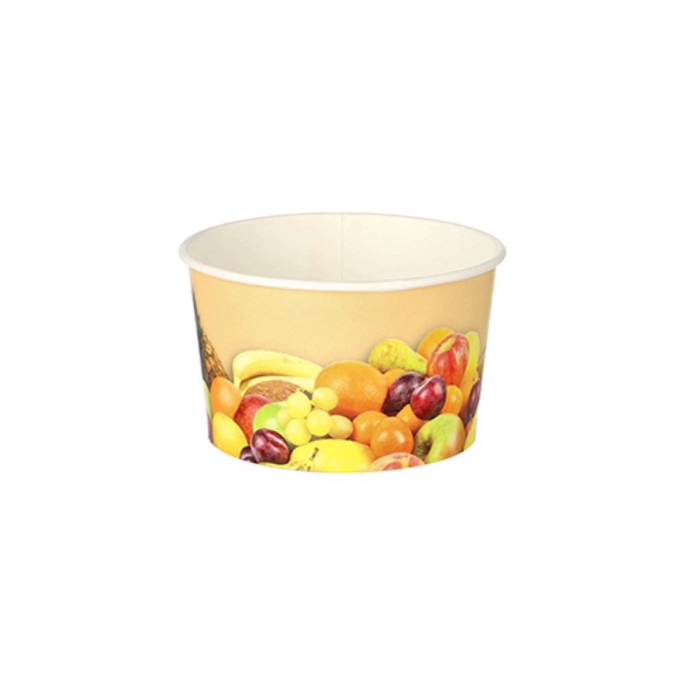 200 Eisbecher, Pappe 125 ml Ø 8 cm · 4,8 cm grün "Triangle"