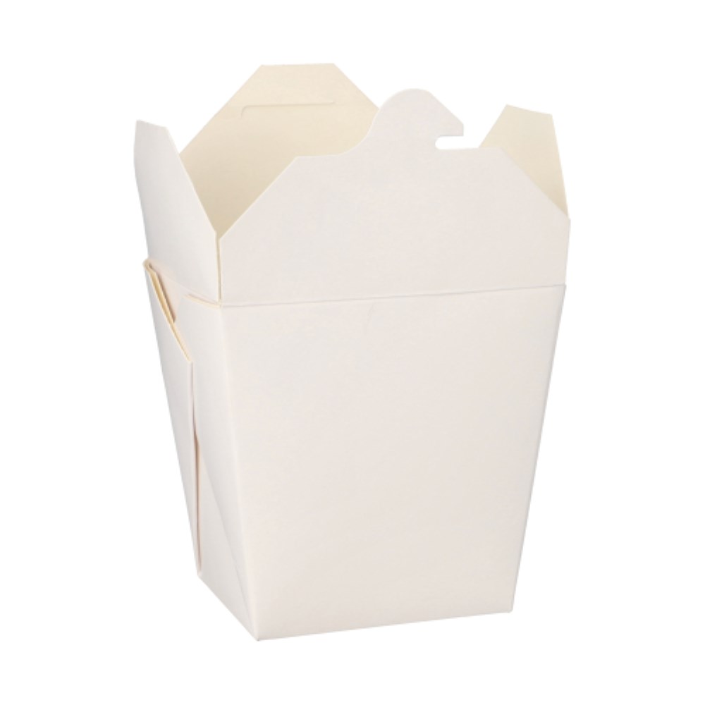50 Snackboxen "ASIA" eckig 770 ml 10,3 cm x 8 cm x 6,6 cm weiss