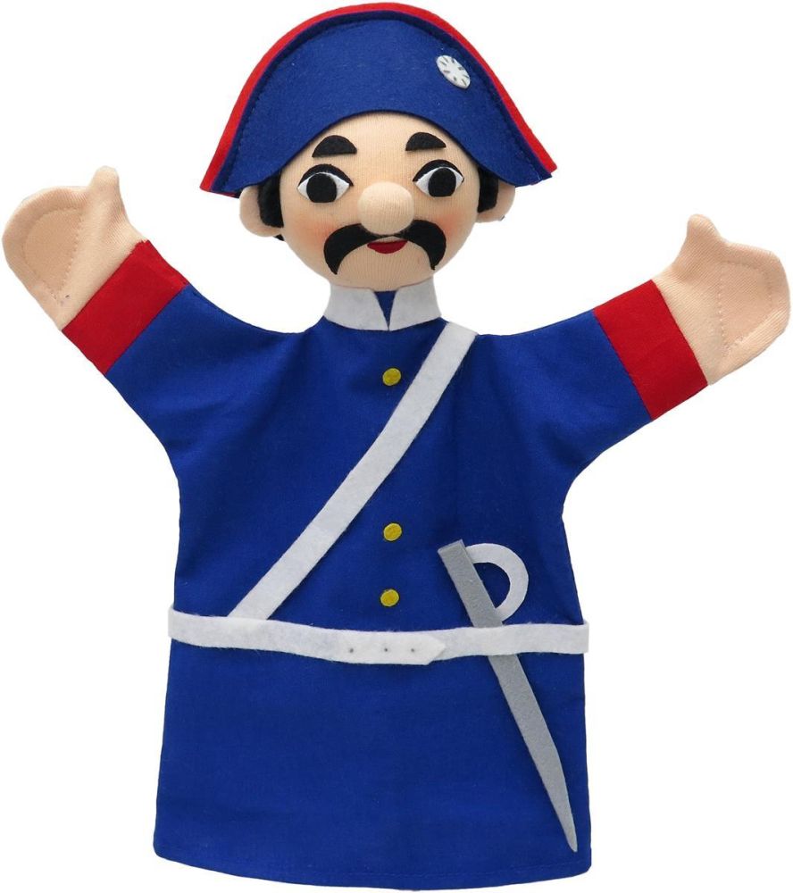 Handpuppe  Polizist - Made in Europe - Winterspielzeug