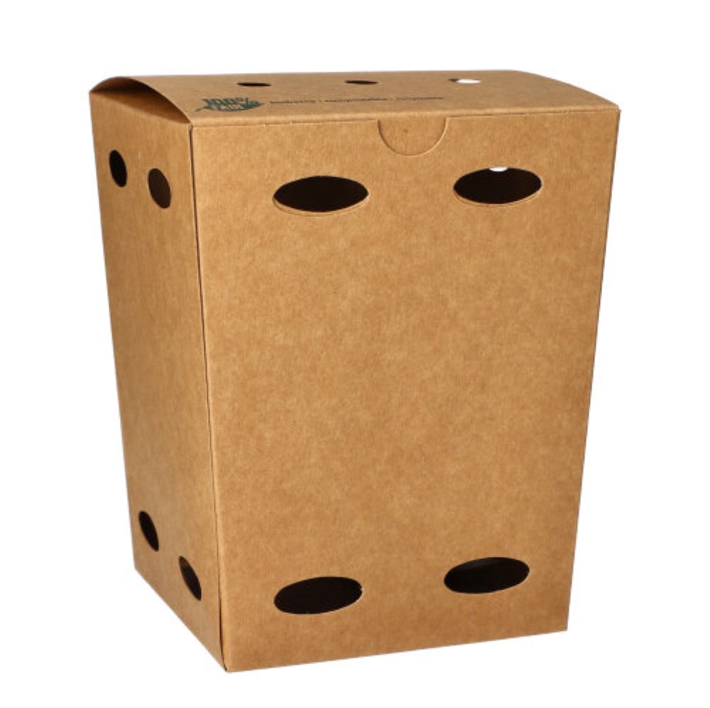 50 Pommes-Frites-Boxen, Pappe "pure" 15,5 cm x 10,5 cm x 10,5 cm braun "100% Fair" klein