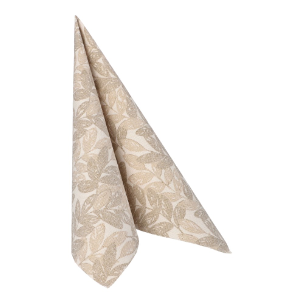 50 Servietten "ROYAL Collection" 1/4-Falz 40 cm x 40 cm sand "Nature"