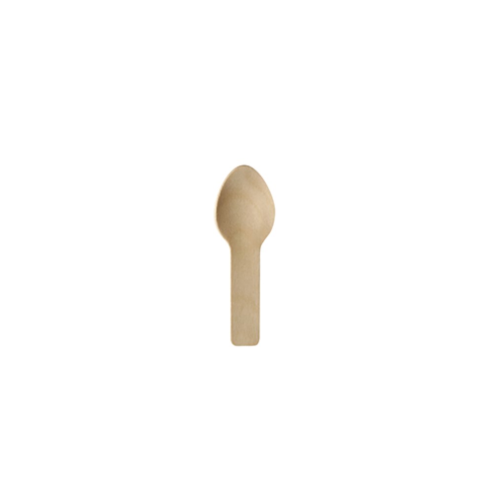 150 Fingerfood - Löffel, Holz "pure" 7,6 cm