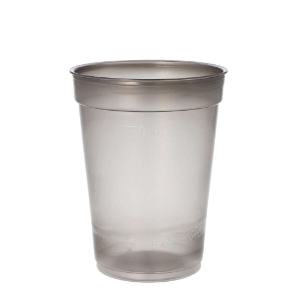 25 Mehrweg-Trinkbecher PP 0,4 l Ø 9,5 cm · 12,1 cm grau