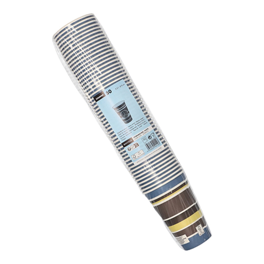 50 Trinkbecher, Pappe "To Go" 0,3 l Ø 8 cm · 11,7 cm