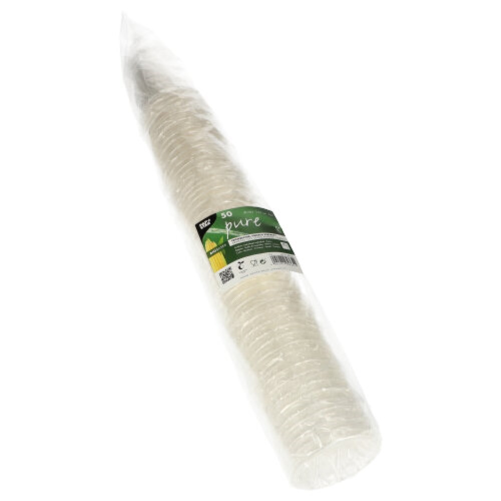 50 Kaltgetränkebecher, PLA "pure" 0,2 l Ø 7,03 cm · 9,7 cm glasklar einzeln gehüllt