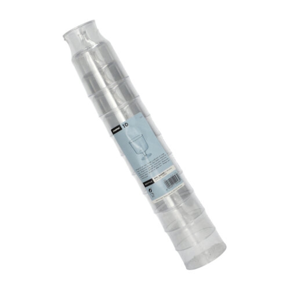 10 Stiel-Gläser für Rotwein, PS 0,2 l Ø 7,2 cm · 10 cm glasklar einteilig