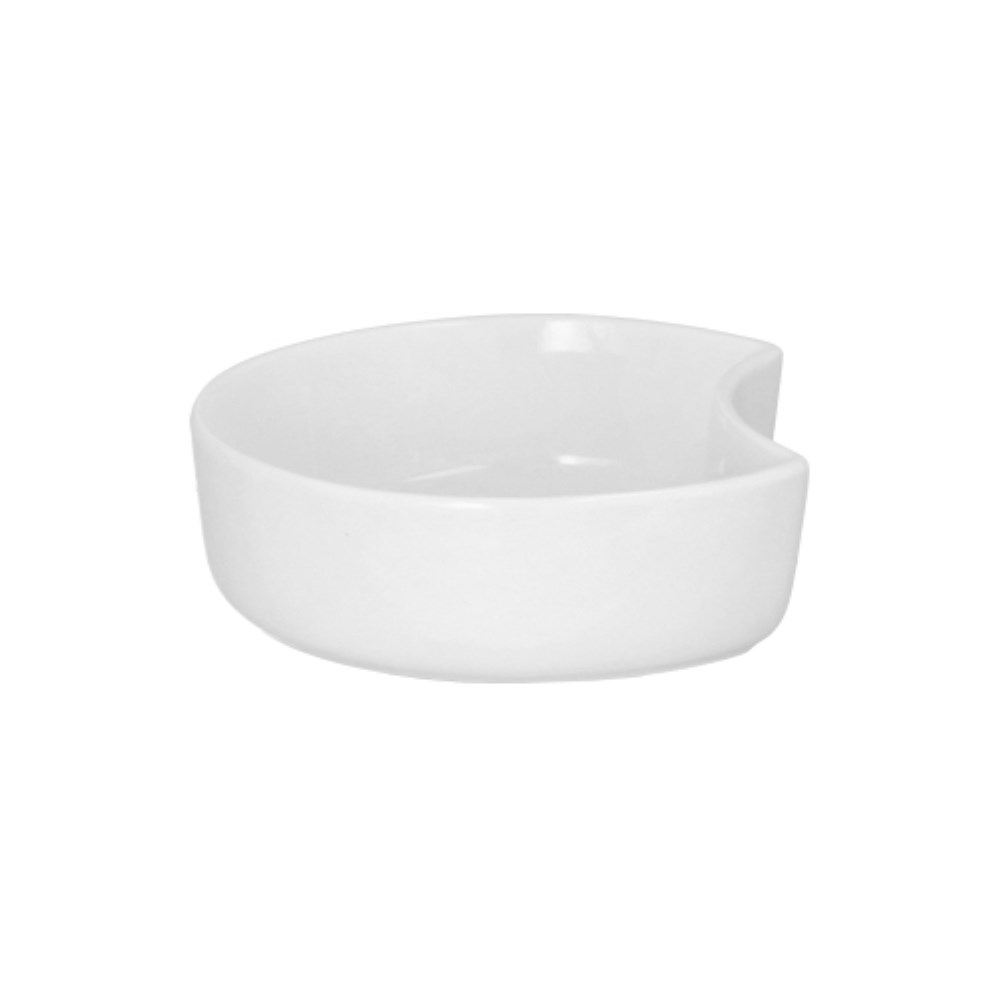 Schale Porzellan Halbmond 200 ml Ø 12 cm · 3,5 cm weiss "Ano"