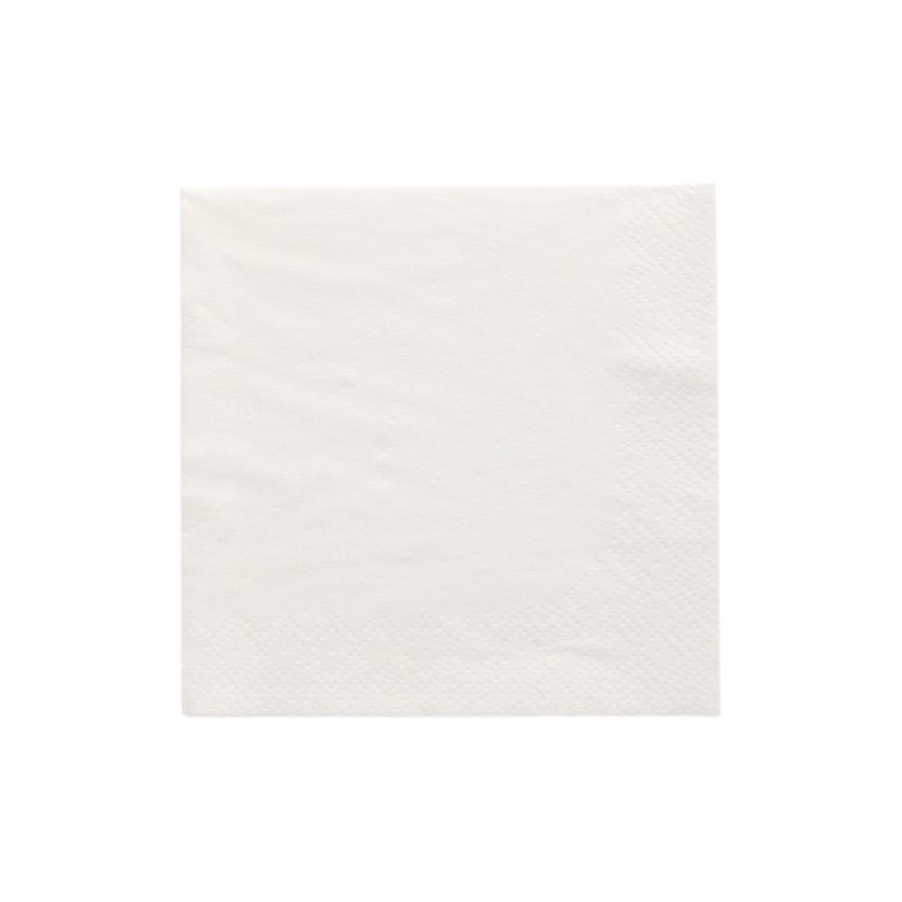 200 Servietten, 3-lagig 1/4-Falz 24 cm x 24 cm weiss