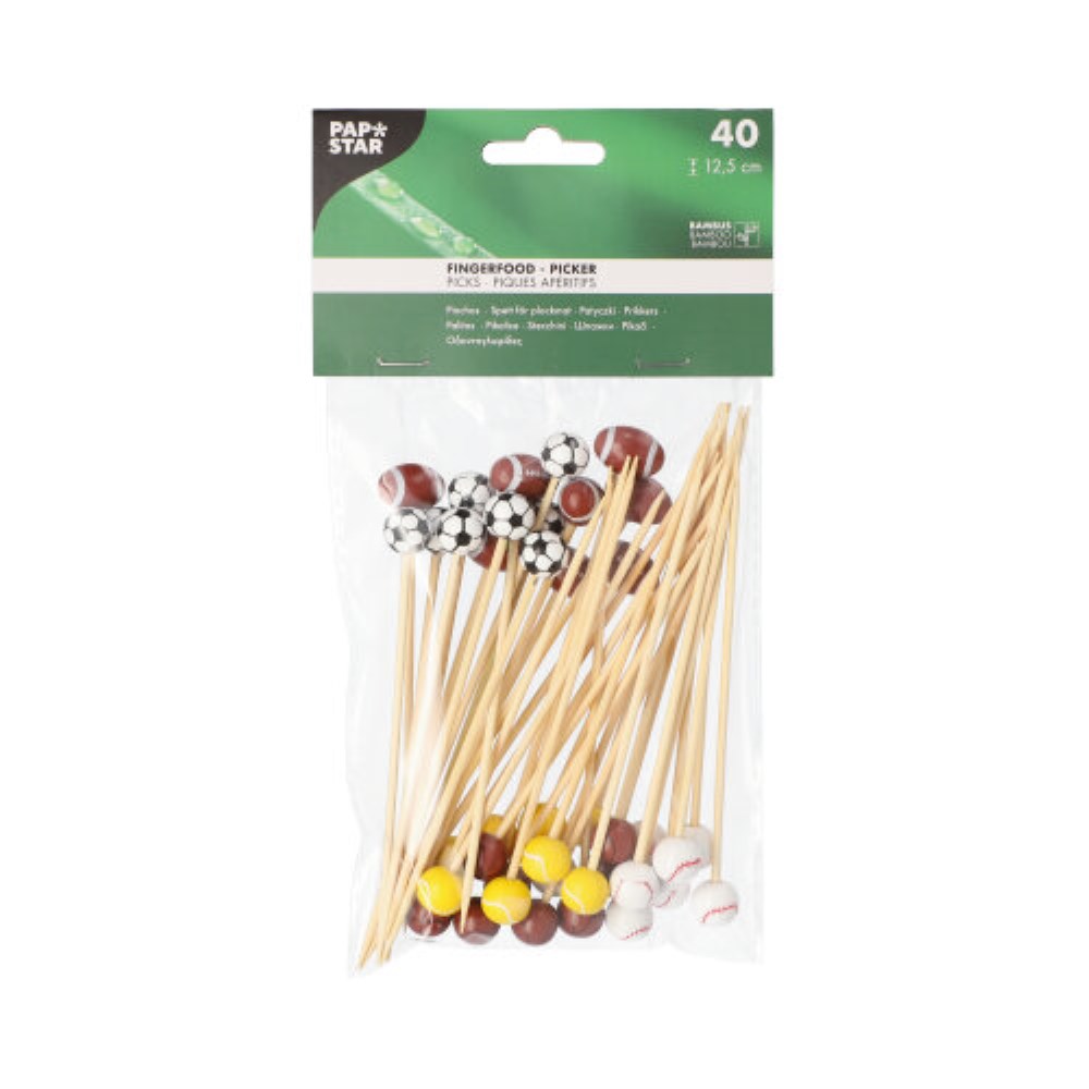 40 Fingerfood - Picker 12,5 cm "Sport"