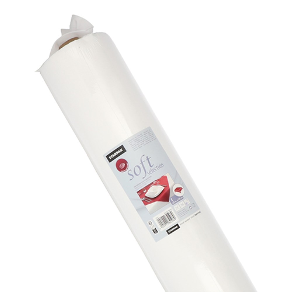 Tischdecke, stoffähnlich, Vlies "soft selection" 40 m x 1,18 m weiss