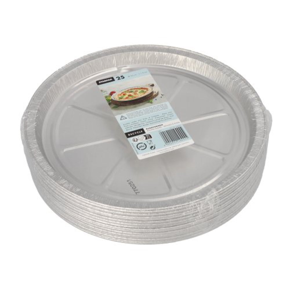 25 Rundformen, Alu rund Ø 25 cm · 1,5 cm