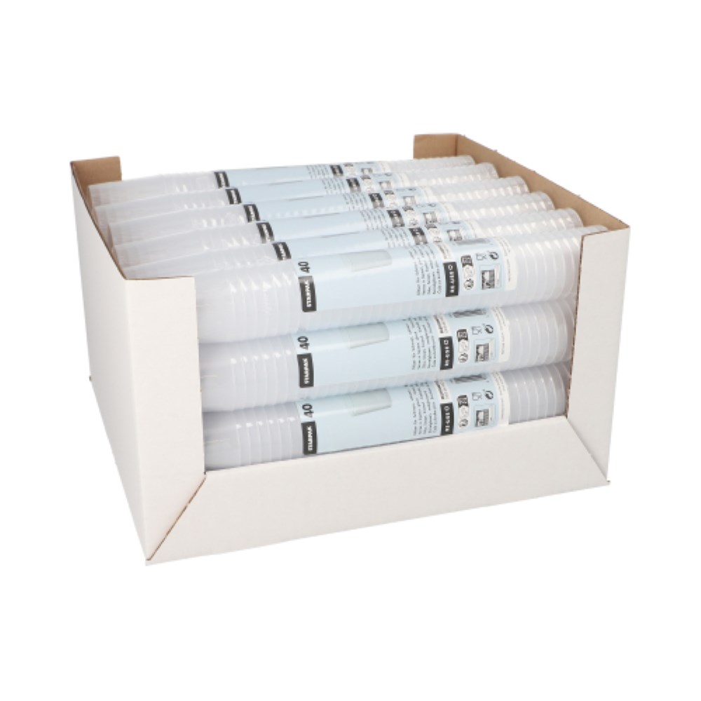 40 Mehrweg-Gläser für Schnaps PP 4 cl Ø 4,3 cm · 5,2 cm satiniert