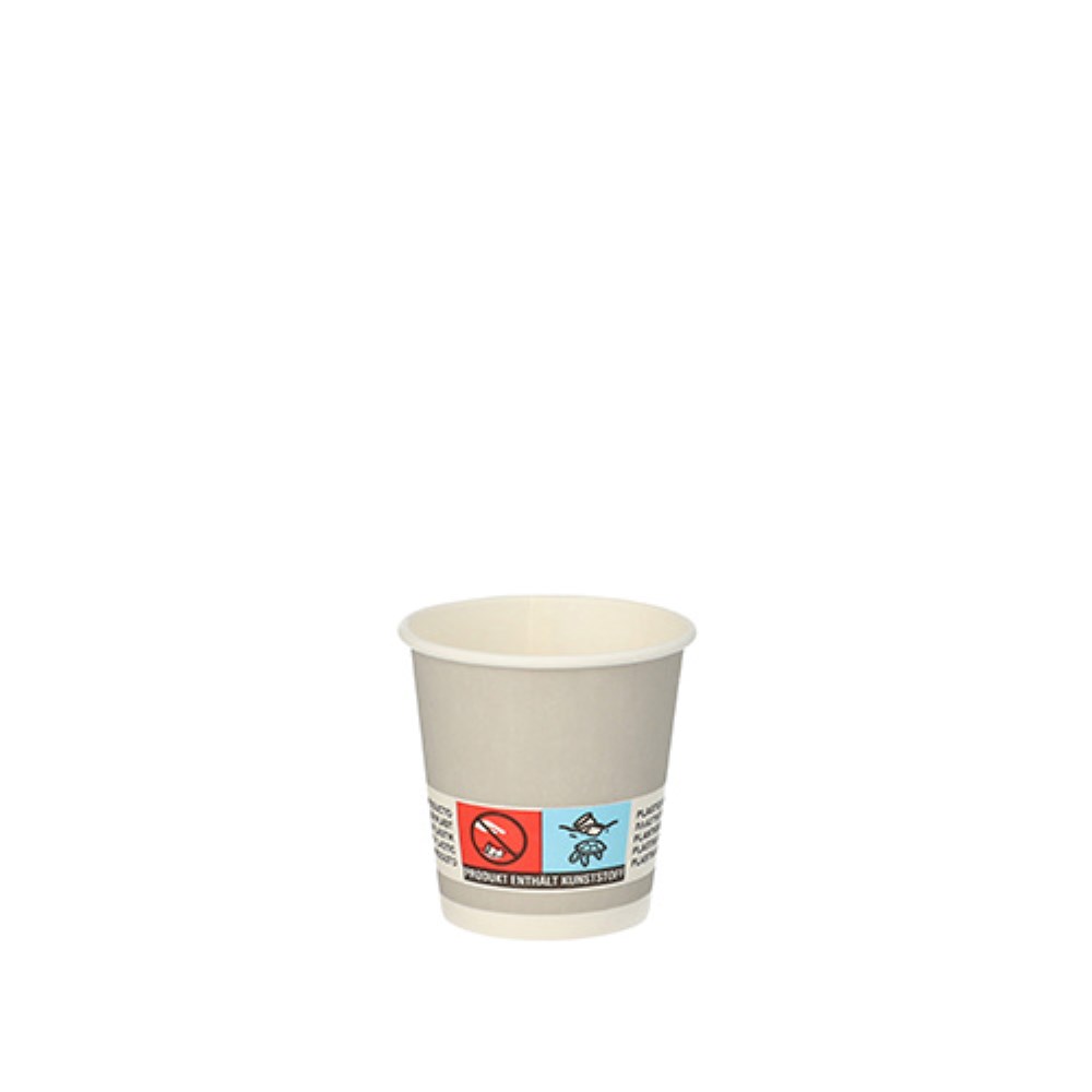 20 Trinkbecher, Pappe 5 cl Ø 5 cm · 5 cm silber "Shot"