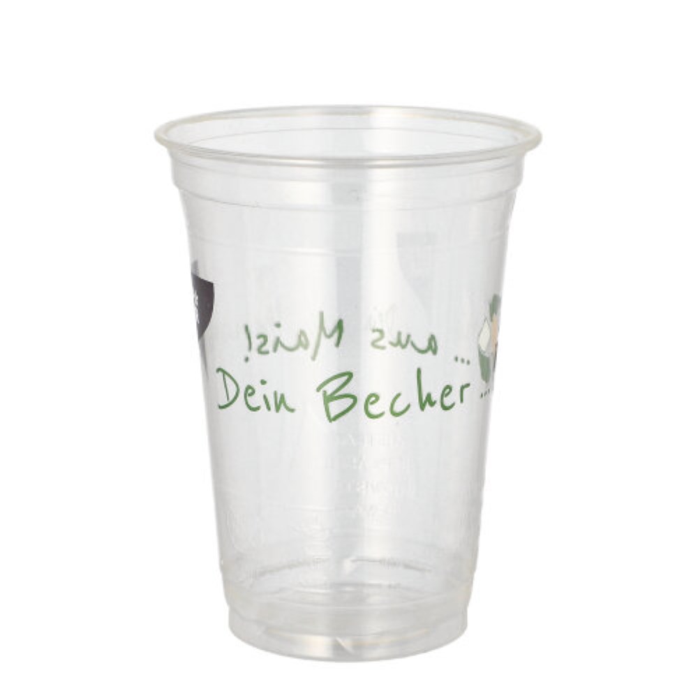 50 Trinkbecher PLA 0,4 l Ø 9,5 cm · 12,7 cm "Becher aus Mais"