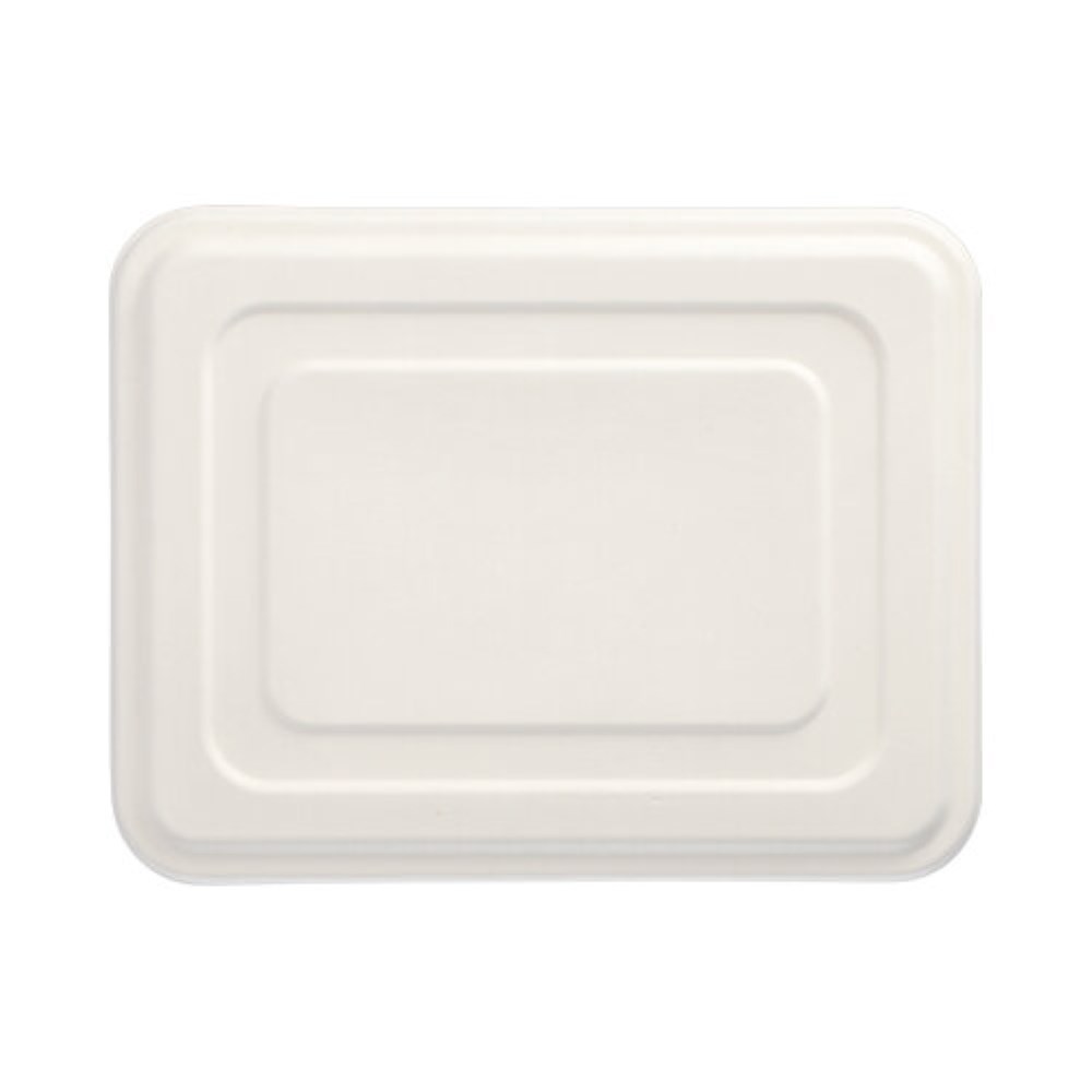25 Deckel, Zuckerrohr "pure" 1,4 cm x 22,5 cm x 29 cm weiss