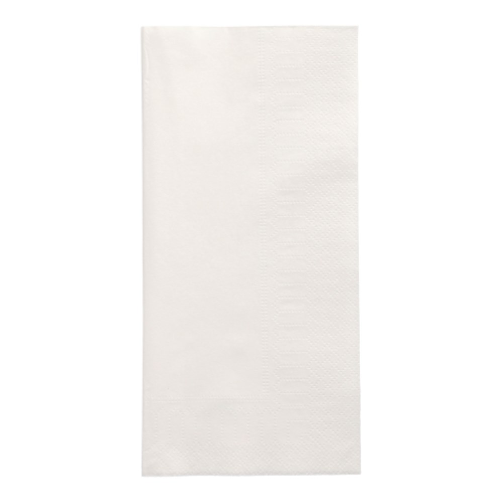 250 Servietten, 2-lagig 1/8-Falz 40 cm x 40 cm weiss