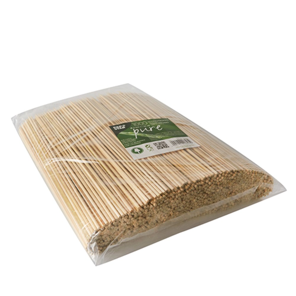 1000 Schaschlikspieße, Bambus "pure" Ø 3 mm · 25 cm