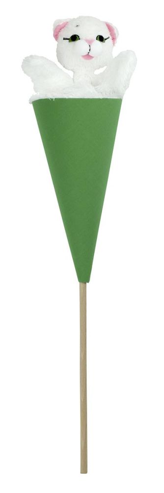 Stabpuppe Katze - made in Europe - Vintage Spielzeug