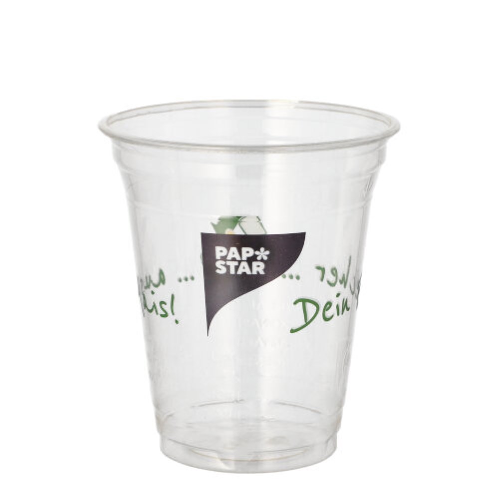 50 Trinkbecher PLA 0,3 l Ø 9,5 cm · 10,7 cm "Becher aus Mais"