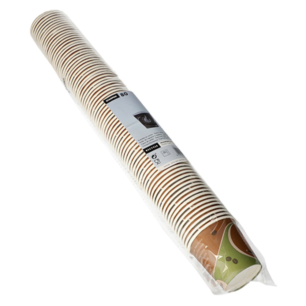 80 Trinkbecher, Pappe "To Go" 0,1 l Ø 6,3 cm · 6 cm "Barista Time"