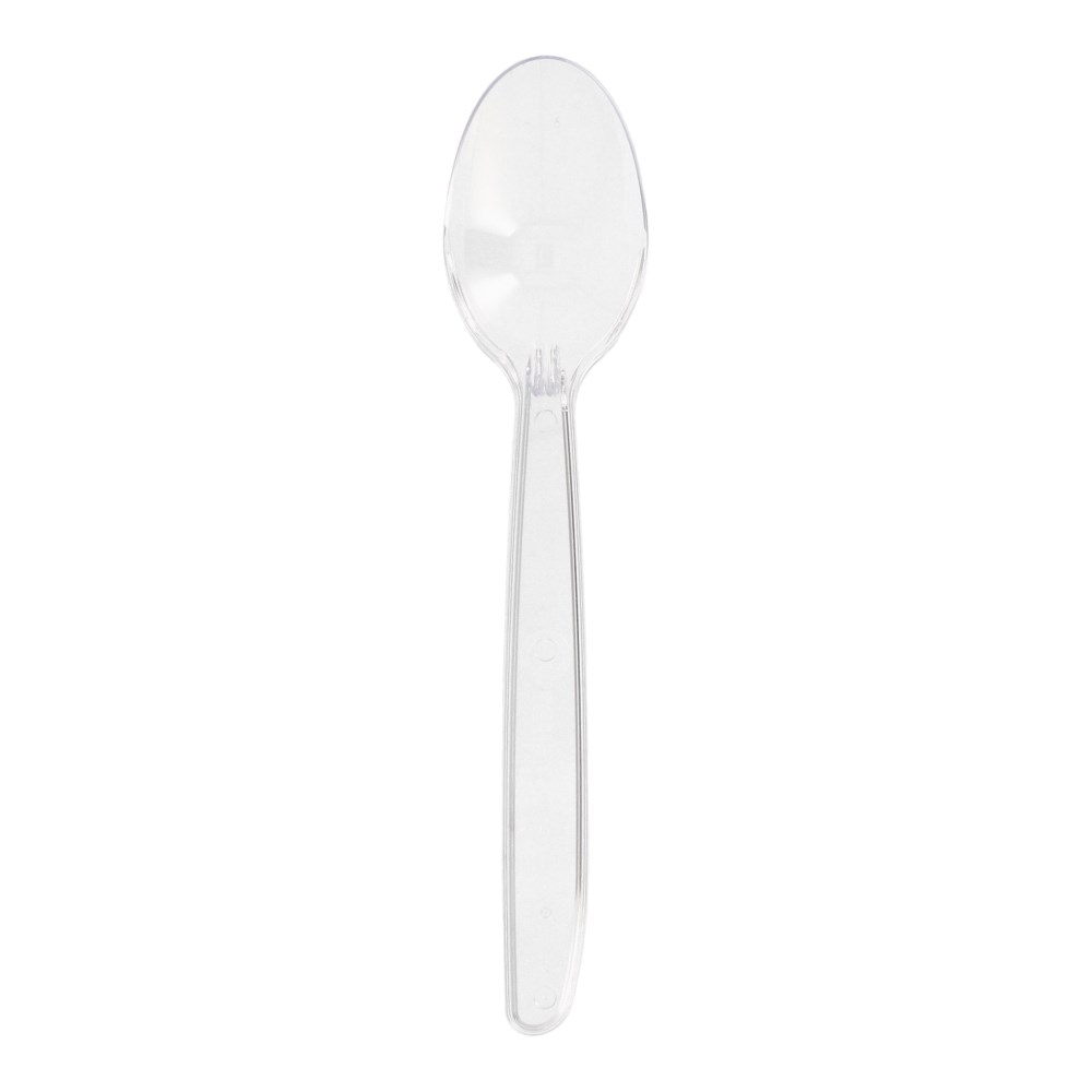 50 Mehrweg-Kaffeelöffel 13 cm transparent