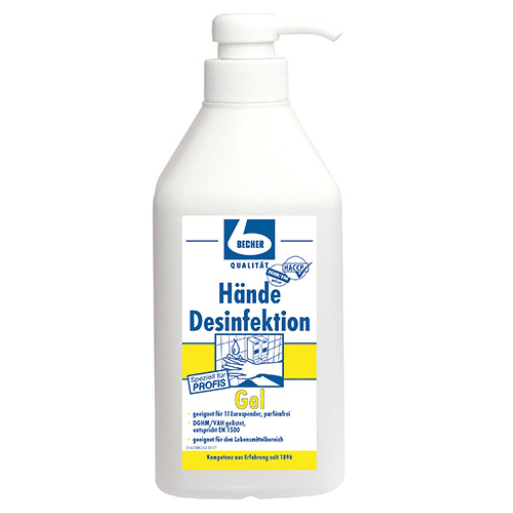 "Dr. Becher" Hände Desinfektion 1 l Gel "Dr. Becher" Hände Desinfektion 1 l Gel