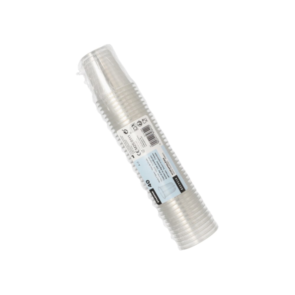 40 Gläser für Schnaps, PET 4 cl Ø 4,8 cm · 5 cm glasklar