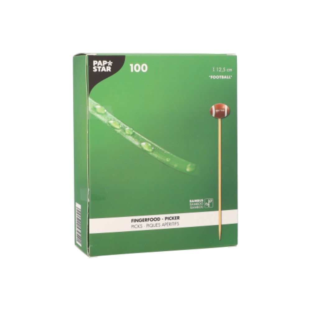 100 Fingerfood - Picker 12,5 cm "Football"