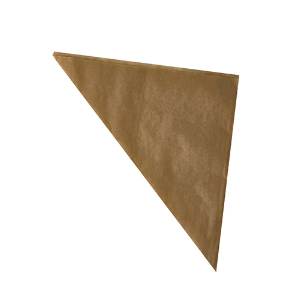 1000 Spitztüten, Pergament-Ersatz 32,5 cm x 23 cm x 23 cm braun Füllinhalt 250 g, fettdicht