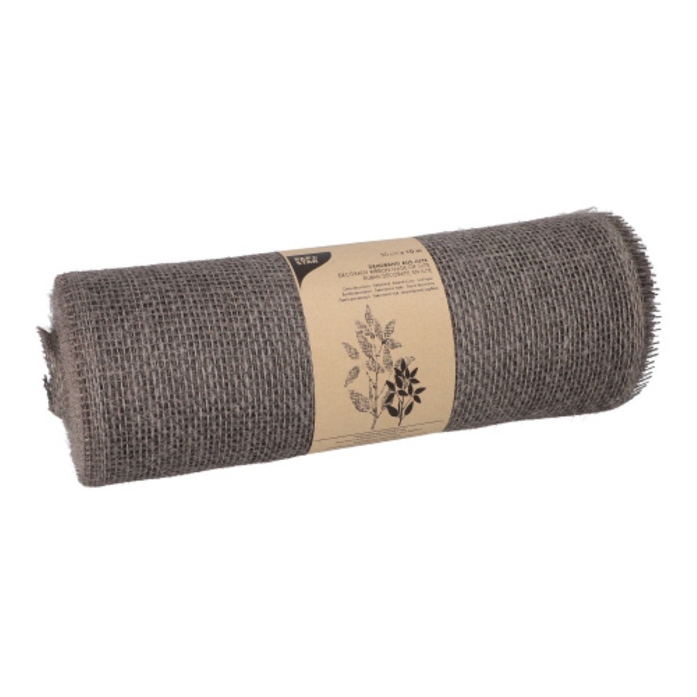Dekoband Jute 10 m x 30 cm taupe
