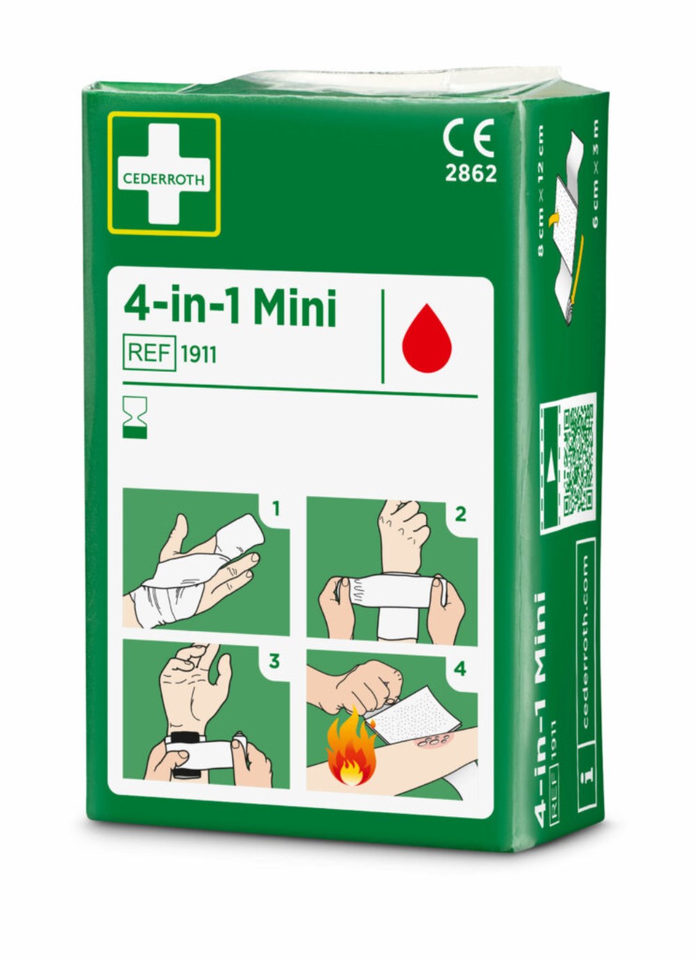 "Cederroth" 4 in 1 Blutstiller "mini" Wundverband Set
