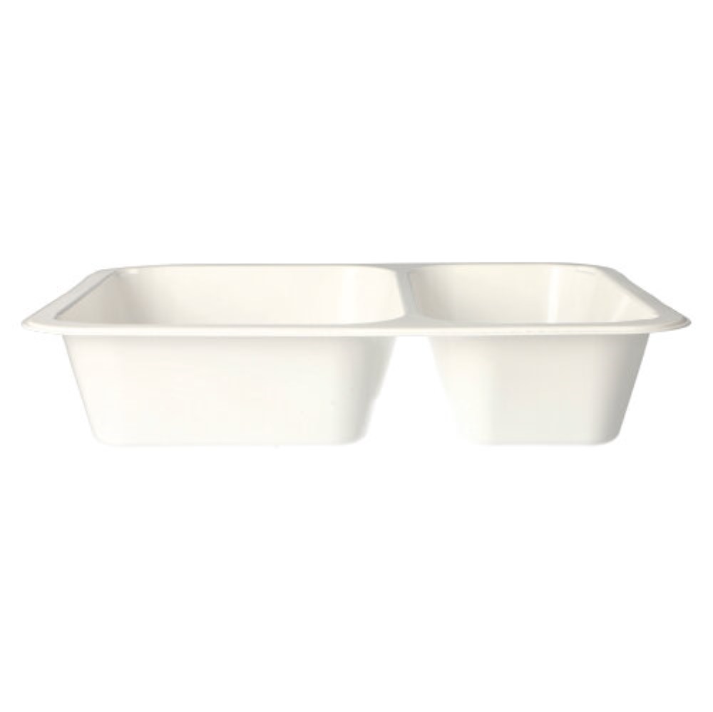 50 Mikrowellenschalen, PP 2-geteilt 1205 ml 4,9 cm x 22,7 cm x 17,8 cm weiss 50 Mikrowellenschalen, PP 2-geteilt 1205 ml 4,9 cm x 22,7 cm x 17,8 cm weiss