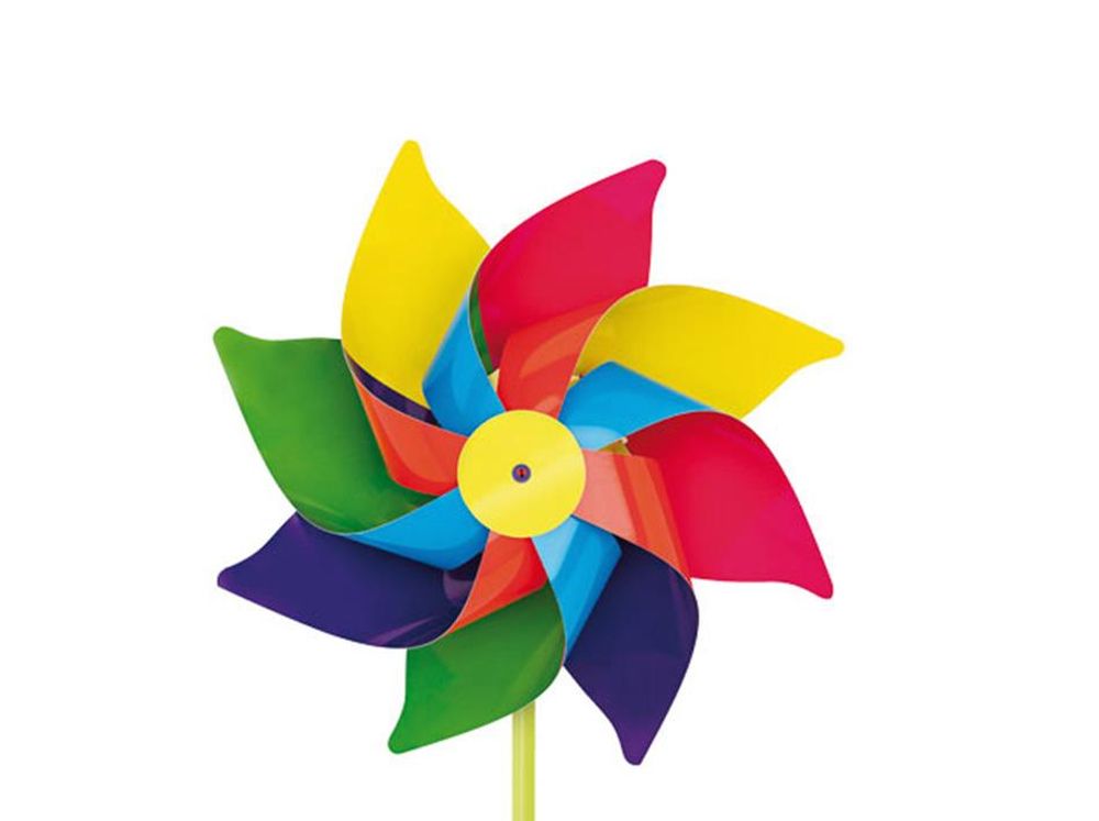 WINDMÜHLE 19 cm Regenbogen - Made in Italy - kleines Geschenk