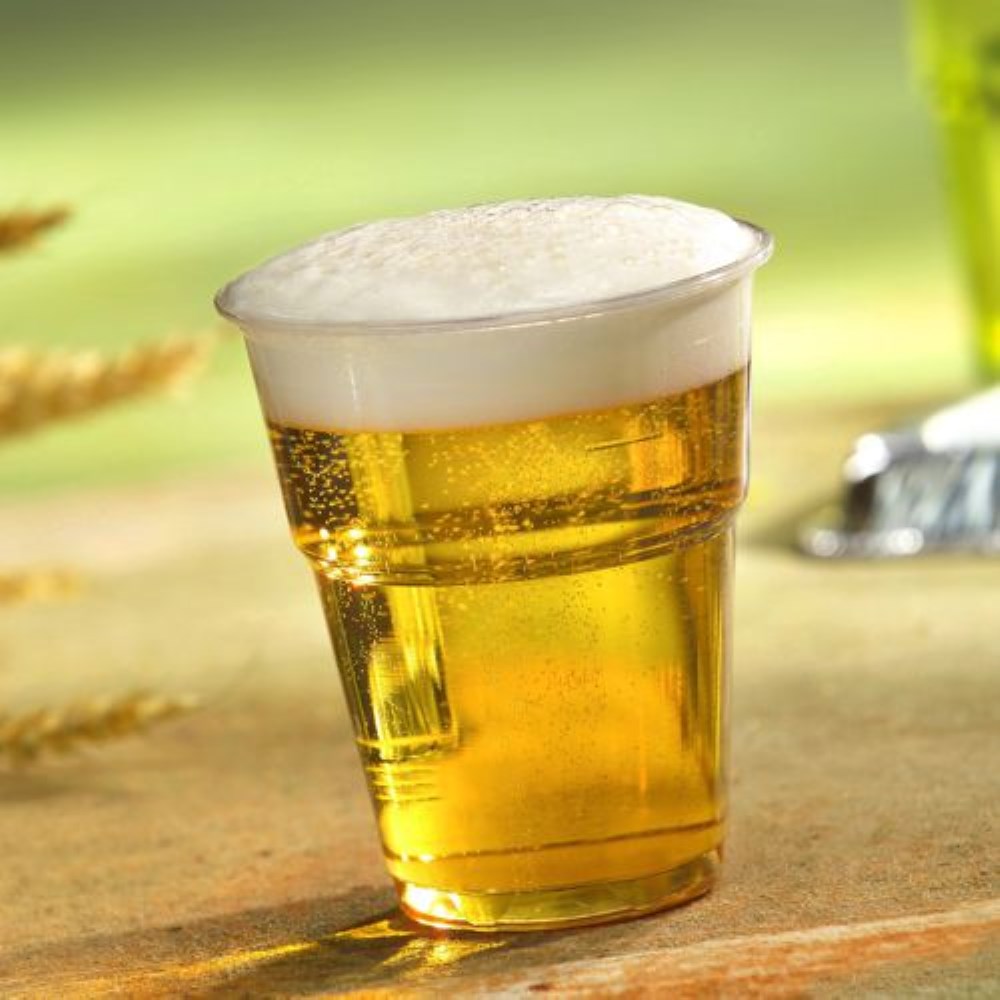 70 Kaltgetränkebecher, PLA "pure" 0,3 l Ø 9,5 cm · 11 cm glasklar mit Schaumrand