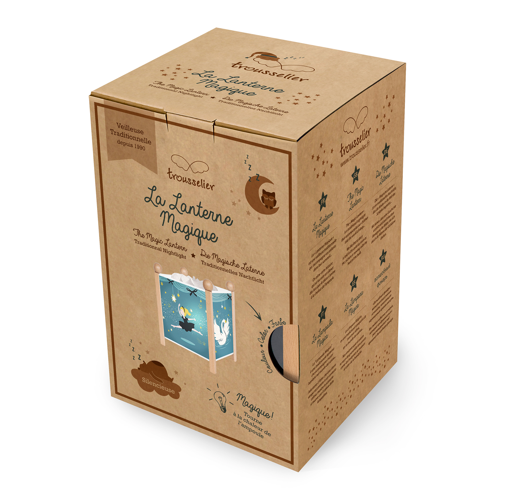 Nacht Licht - Magische Laterne Ballerina - Natur 12V