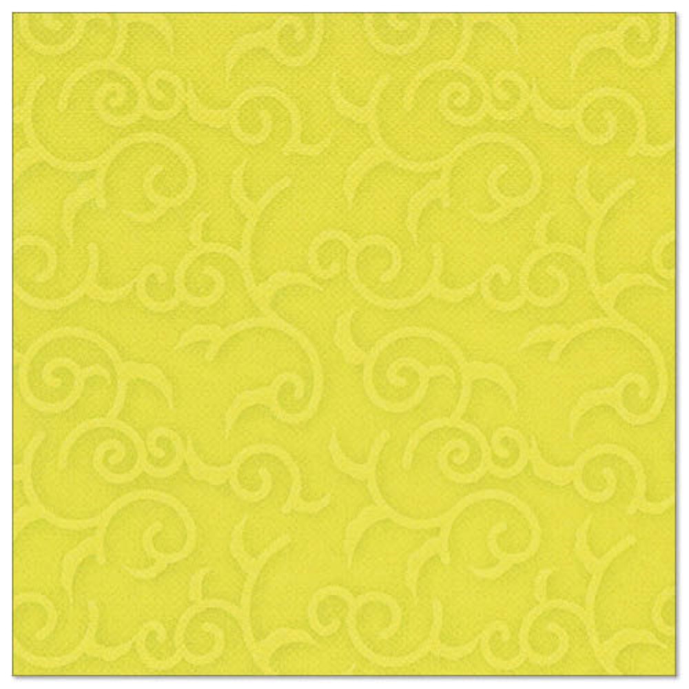 50 Servietten "ROYAL Collection" 1/4-Falz 40 cm x 40 cm limonengrün "Casali"