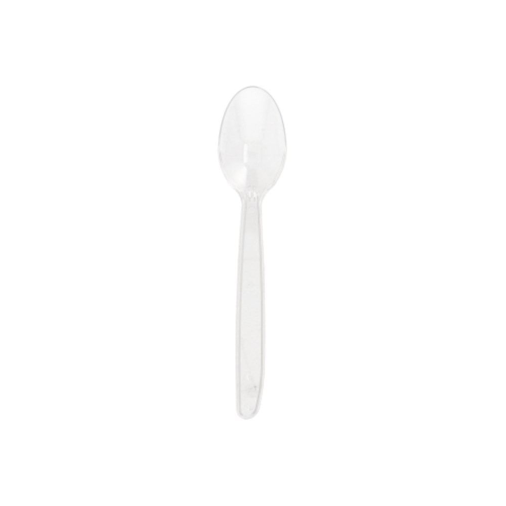 10 Mehrweg-Kaffeelöffel 13 cm transparent