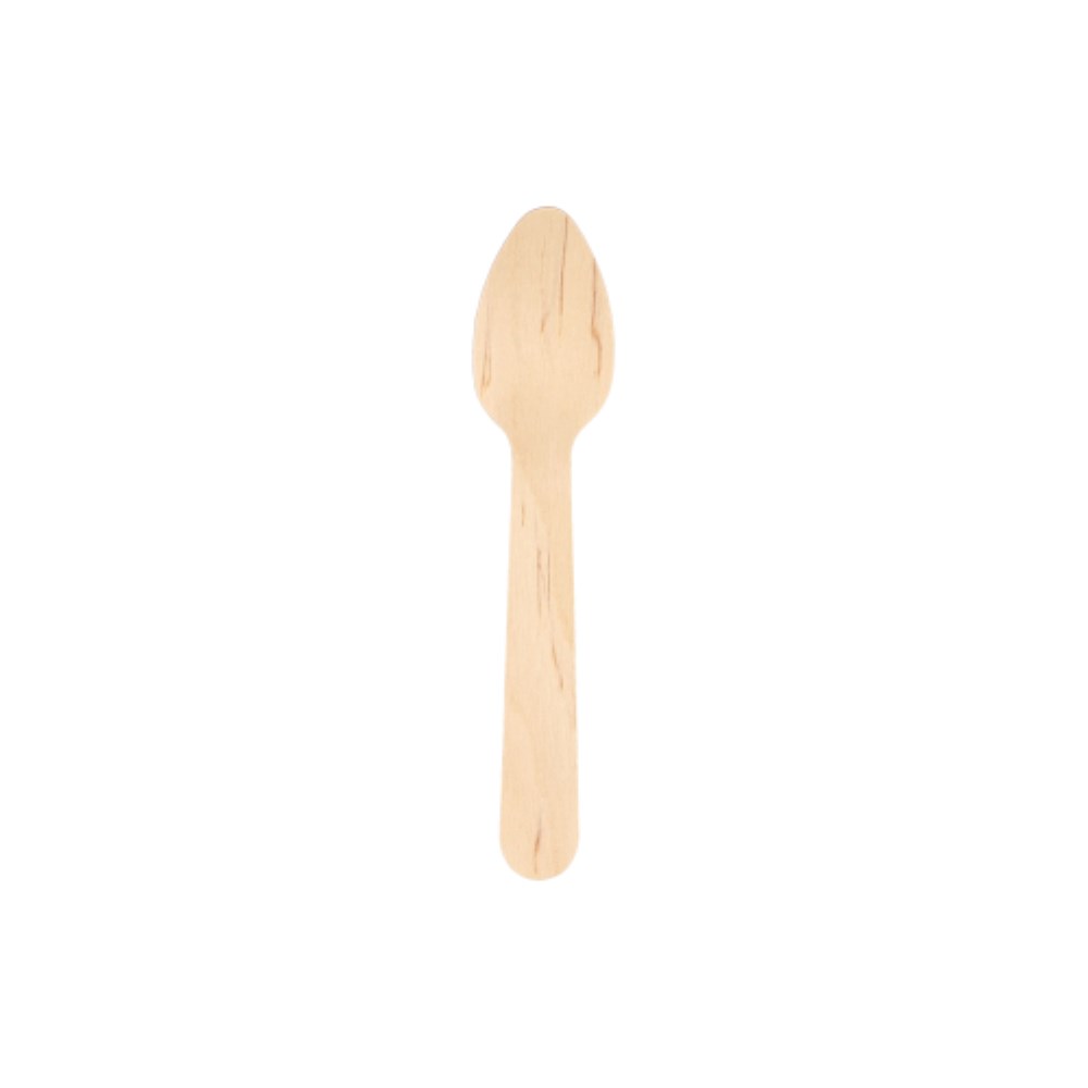 50 Kaffeelöffel Holz "pure" 11 cm