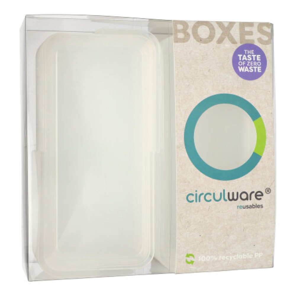 24 "Circulware" Deckel für Schalen Mix & Match eckig 2,5 cm x 11,7 cm x 23,4 cm transparent