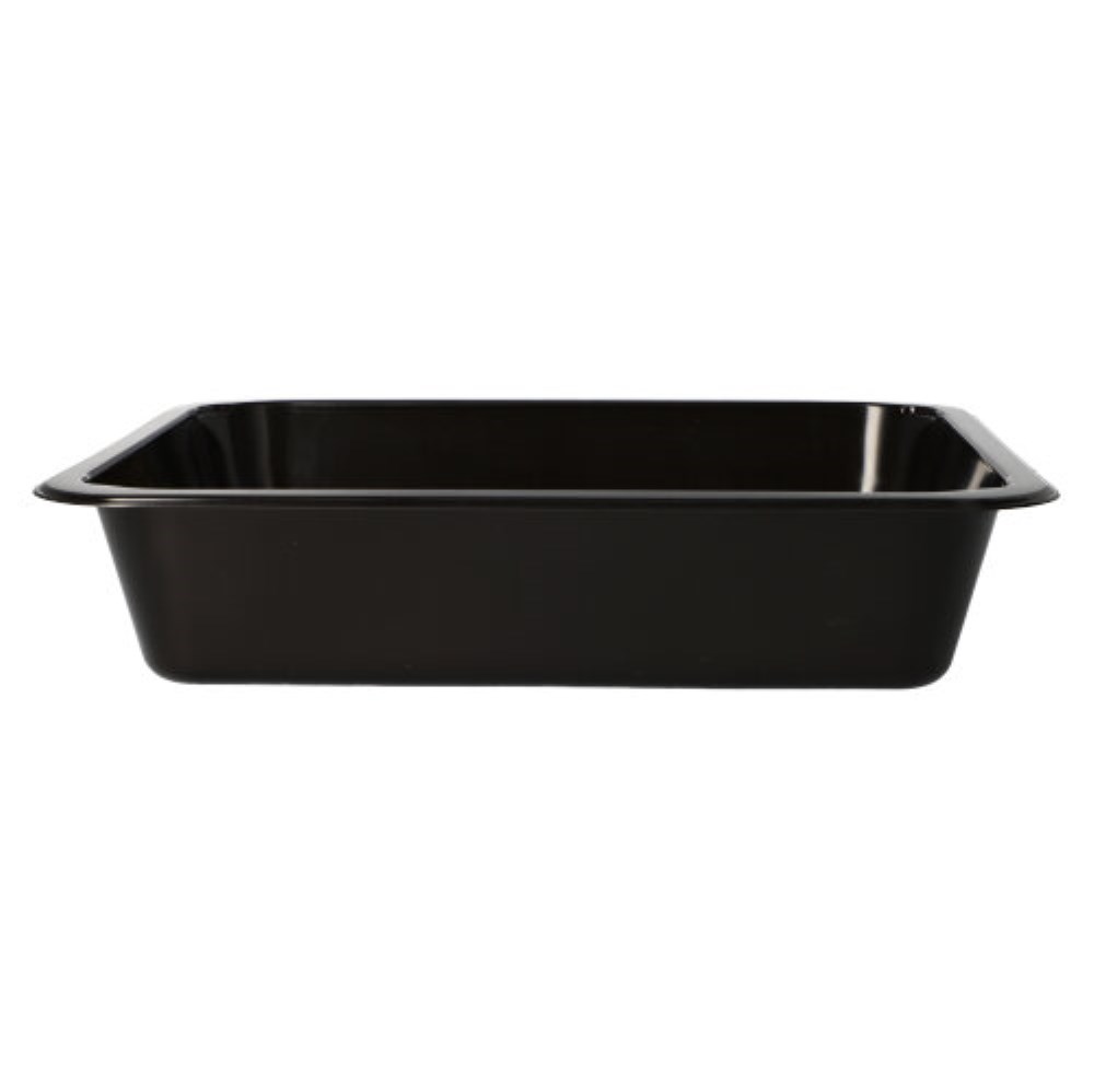 50 Mikrowellenschalen, PP ungeteilt 1330 ml 4,9 cm x 22,7 cm x 17,8 cm schwarz