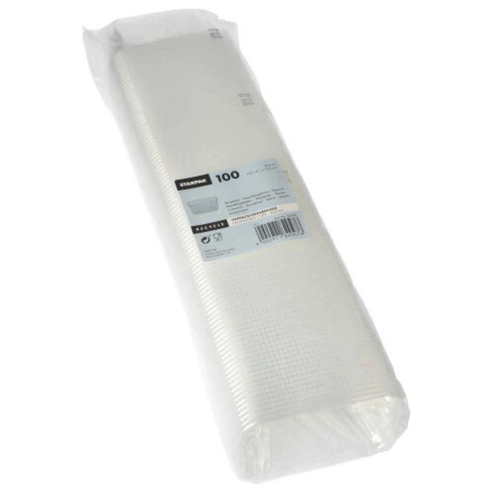 100 Verpackungsbecher, PP eckig 250 ml 4,9 cm x 8,1 cm x 10,8 cm transparent