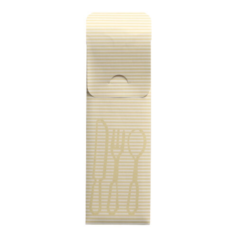 100 Bestecktaschen 23,5 cm x 7,3 cm creme inkl. farbiger Serviette