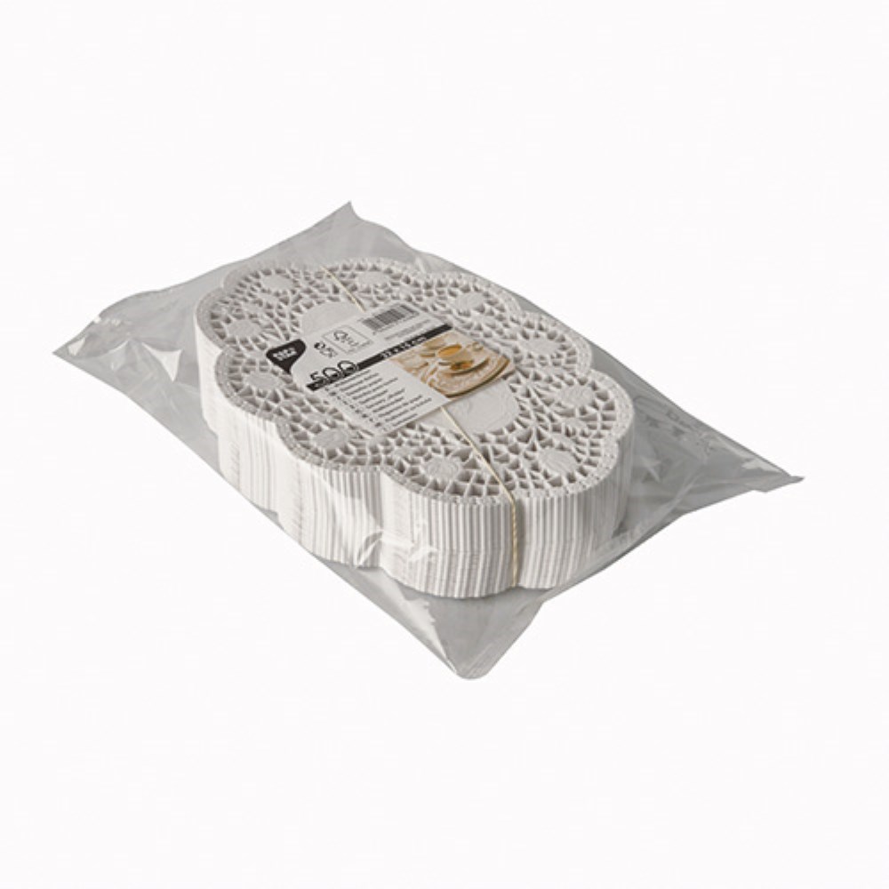 500 Mokkadeckchen oval 22 cm x 15 cm weiss 500 Mokkadeckchen oval 22 cm x 15 cm weiss