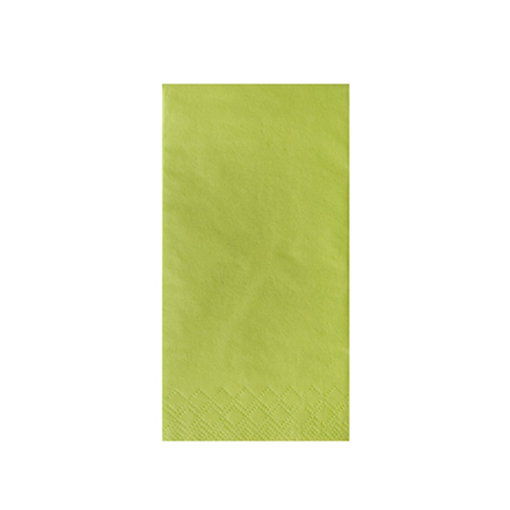 250 Servietten, 3-lagig 1/8-Falz 33 cm x 33 cm limonengrün