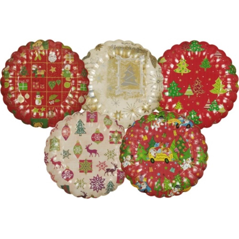 2 Präsentierschalen-Weihnachten Ø 23 cm "verschiedene Weihnachtsdekore"