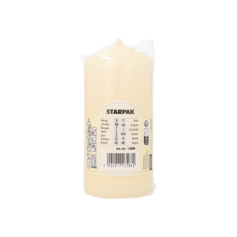 Stumpenkerze Ø 60 mm · 130 mm creme