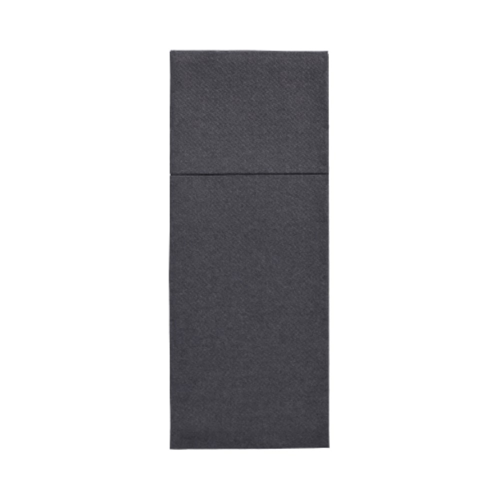 50 Servietten "ROYAL Collection" 40 cm x 30 cm schwarz mit Besteckfalz